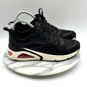 Skechers Women's Tres-air Revolution-airy Trainers Size 7.5 Black Sneakers 17742